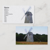 代替エネルギー – オランダ風車パワー 名刺 (正面/裏面)
