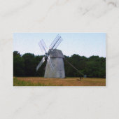 代替エネルギー – オランダ風車パワー 名刺 (裏面)