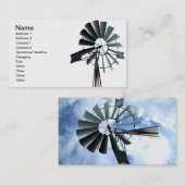 代替エネルギー-風車の風車力 名刺 (正面/裏面)