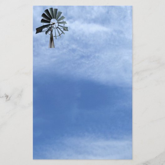 代替エネルギー – Pinwheel Windmill Power 便箋 (正面)
