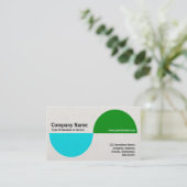 代替クライアントII – 青と緑 名刺 (スタンド正面)