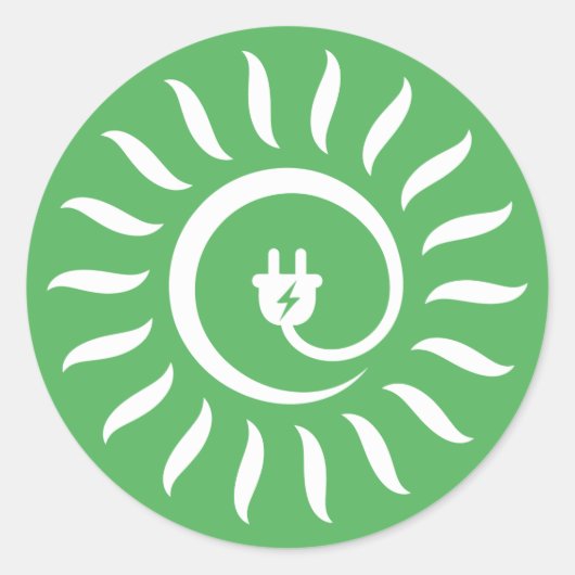 代替グリーンエナジー太陽の電源プラグのシール ラウンドシール (正面)