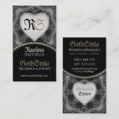 代替ゴシック暗黒イベントとウェディングプランナー 名刺 (正面/裏面)