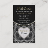 代替ゴシック暗黒イベントとウェディングプランナー 名刺 (裏面)
