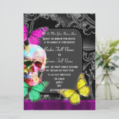 代替ゴシック糖スカル結婚ズ 招待状 (スタンド正面)