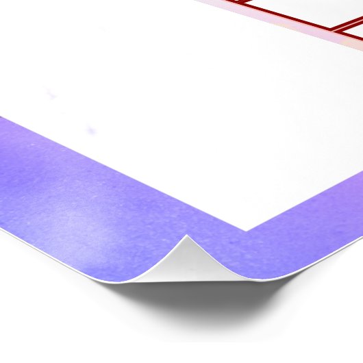 代替デザインのゲスト結婚署名 ポスター (コーナー)