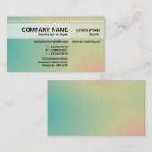 代替トーン – ソフトグラデーションの名刺 名刺 (正面/裏面)