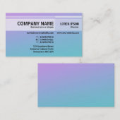 代替トーン – ソフトグラデーションの名刺 名刺 (正面/裏面)