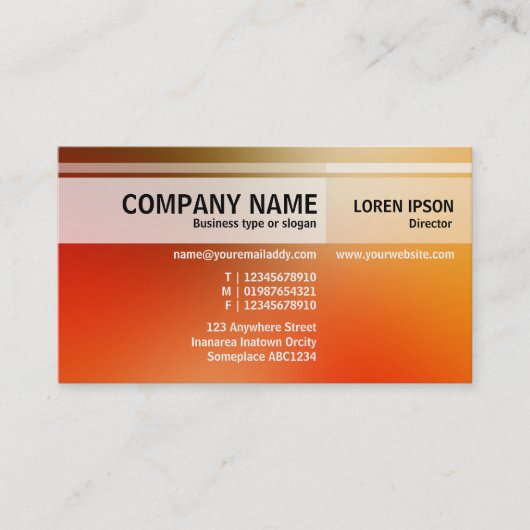 代替トーン – ソフトグラデーションの名刺 名刺 (正面)