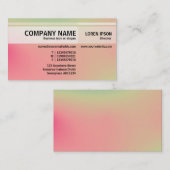 代替トーン – ソフトグラデーションの名刺 名刺 (正面/裏面)