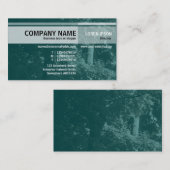 代替トーン – ツリー内 – 暗いティール（緑がかった色） 名刺 (正面/裏面)