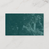 代替トーン – ツリー内 – 暗いティール（緑がかった色） 名刺 (裏面)