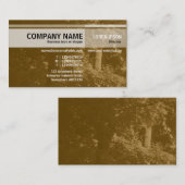 代替トーン – 木の中 – 茶色 名刺 (正面/裏面)