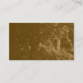 代替トーン – 木の中 – 茶色 名刺 (裏面)