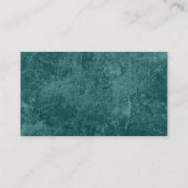 代替トーン – 樺の木ツリー – 暗いティール（緑がかった色） 名刺 (裏面)