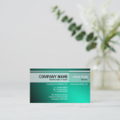 代替トーン – 照明 – ターコイズ 名刺 (スタンド正面)