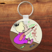 代替ハウスの画家 キーホルダー (正面)