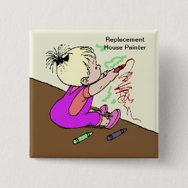 代替ハウスの画家 缶バッジ