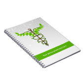 代替メディカルカドゥセウス緑葉色白 ノートブック (右側)