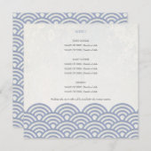 代替メニュー メニュー (正面/裏面)