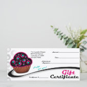 代替レトロピンクカップケーキ – 商品券 (スタンド正面)