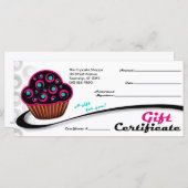 代替レトロピンクカップケーキ – 商品券 (正面/裏面)