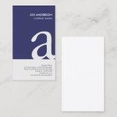 代替先生はっきりしたモノグラム名刺 名刺 (正面/裏面)