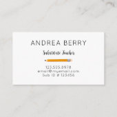 代替先生イエローペンシル 名刺 (裏面)