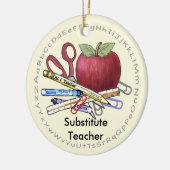 代替先生オーナメント セラミックオーナメント (左)