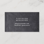 代替先生グリーンアップルシャルボード 名刺 (裏面)