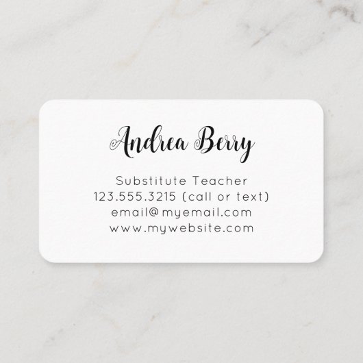 代替先生レインボーヒョウ印刷 名刺 (裏面)