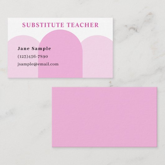 代替先生名刺 名刺 (正面/裏面)