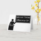 代替先生評価日 カード (黄色い花)