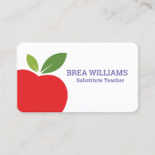 代替先生講師 名刺 (正面)