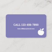 代替先生講師 名刺 (裏面)