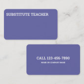 代替先生講師 名刺 (正面/裏面)