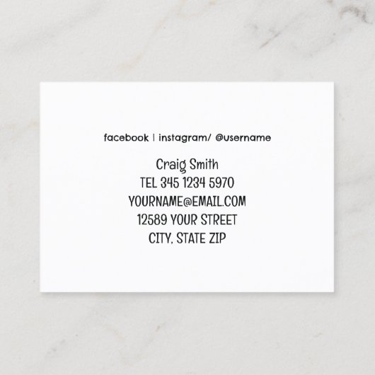 代替先生 名刺 (裏面)