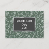 代替先生 名刺 (正面)