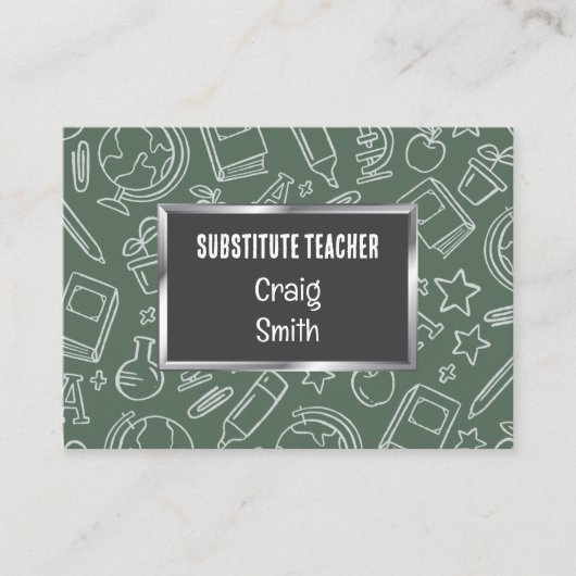 代替先生 名刺 (正面)