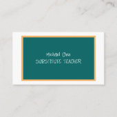 代替先生 名刺 (正面)