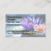 代替医療テーマフローラ名刺 名刺 (裏面)