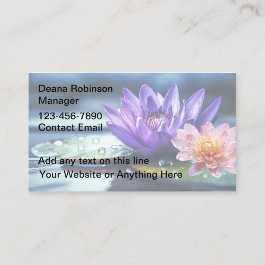 代替医療テーマフローラ名刺 名刺 (裏面)