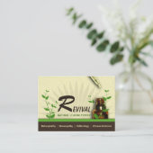 代替医療ホメオパシーの名刺 予約カード (スタンド正面)