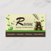 代替医療ホメオパシーボトルとスポイト 予約カード (正面)