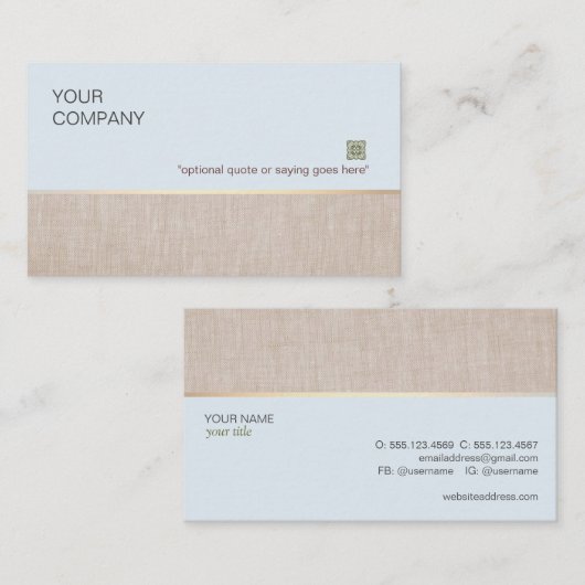 代替医療 名刺 (正面/裏面)