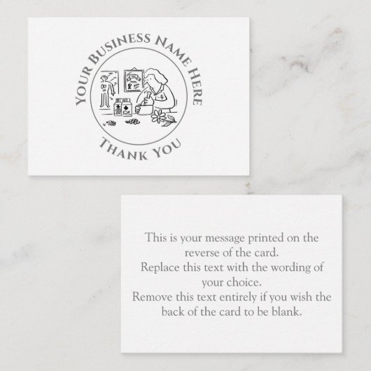 代替医療Thank Youノートカード ノートカード (正面/裏面)