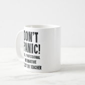代替教育先生 コーヒーマグカップ (正面左)
