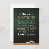 代替最高の先生 サンキューカード (正面/裏面)