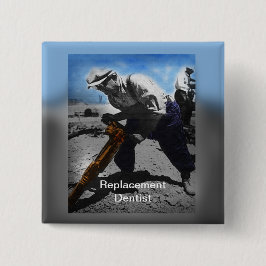 代替歯科医 缶バッジ