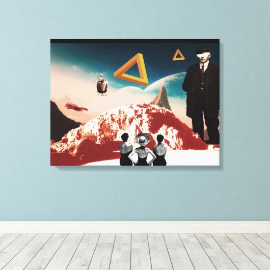 代替現実2 キャンバスプリント (インサイチュ (ウッドフロア))